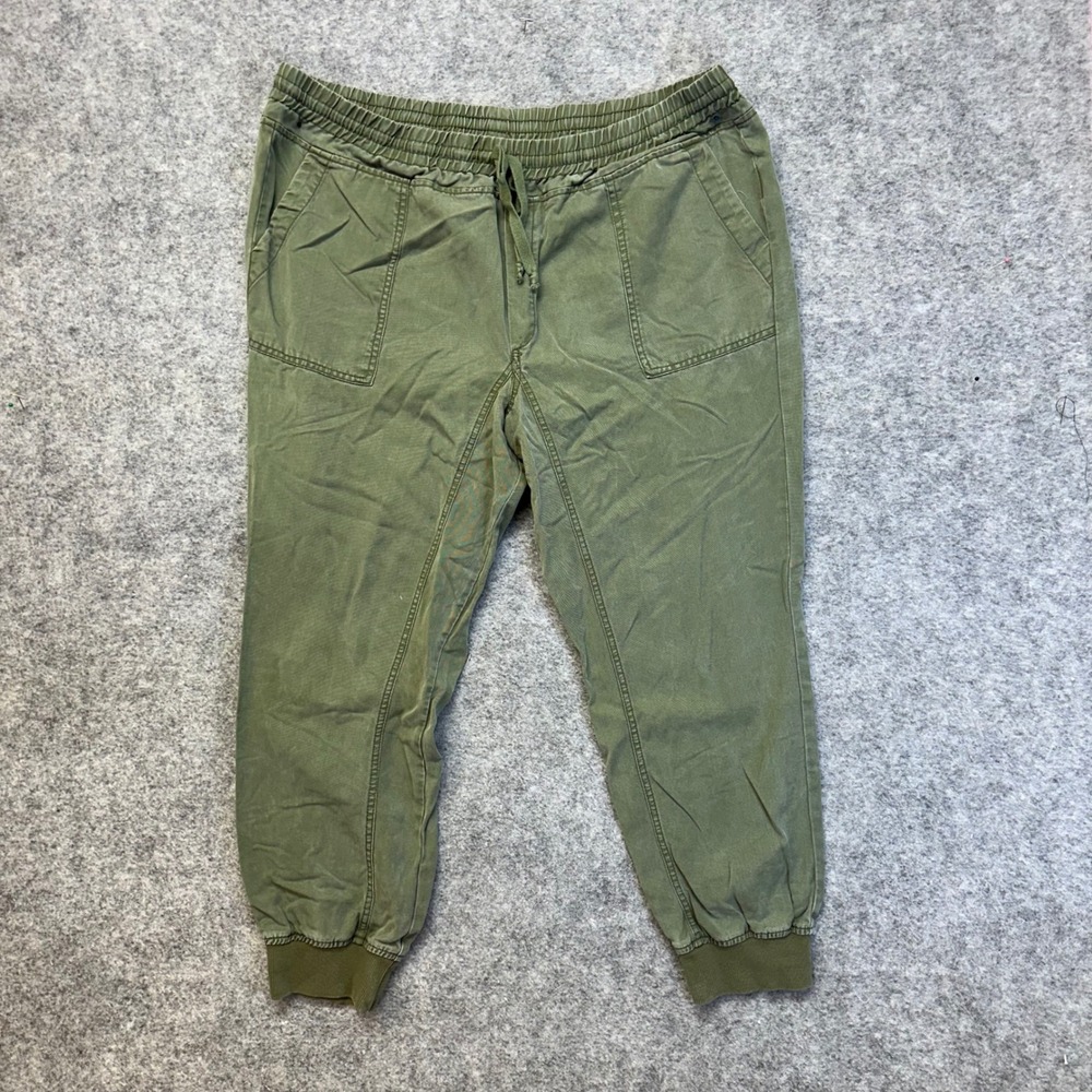 Kut from‎ the Kloth Joggers Womens Size XL Olive Green Lyocell Drawstring